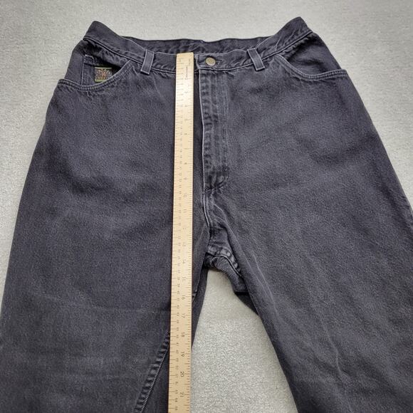 Vintage Wrangler Jeans Women's 15x27 Black Straight High Rise Washed Jeans - Picture 4 of 8